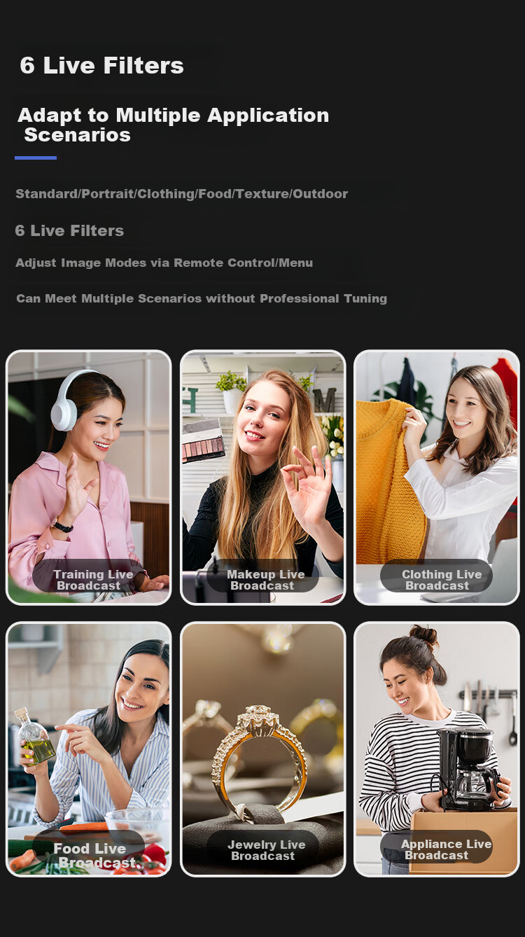 HIKVISION Live Streaming Camera, 4K Ultra HD, 12x Zoom, Vertical Screen, Smart PTZ, Light Camera, Shaking Fast Delivery, Beauty Live Streaming Equipment, U108R Pro 9