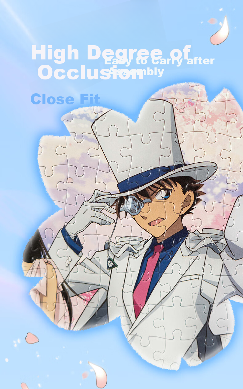 Maodetiankongzhicheng Detective Conan Puzzle, Adult Jigsaw Puzzle, 1000 Pieces, Cherry Blossom Season, Premium New Year Gift for Wome 8