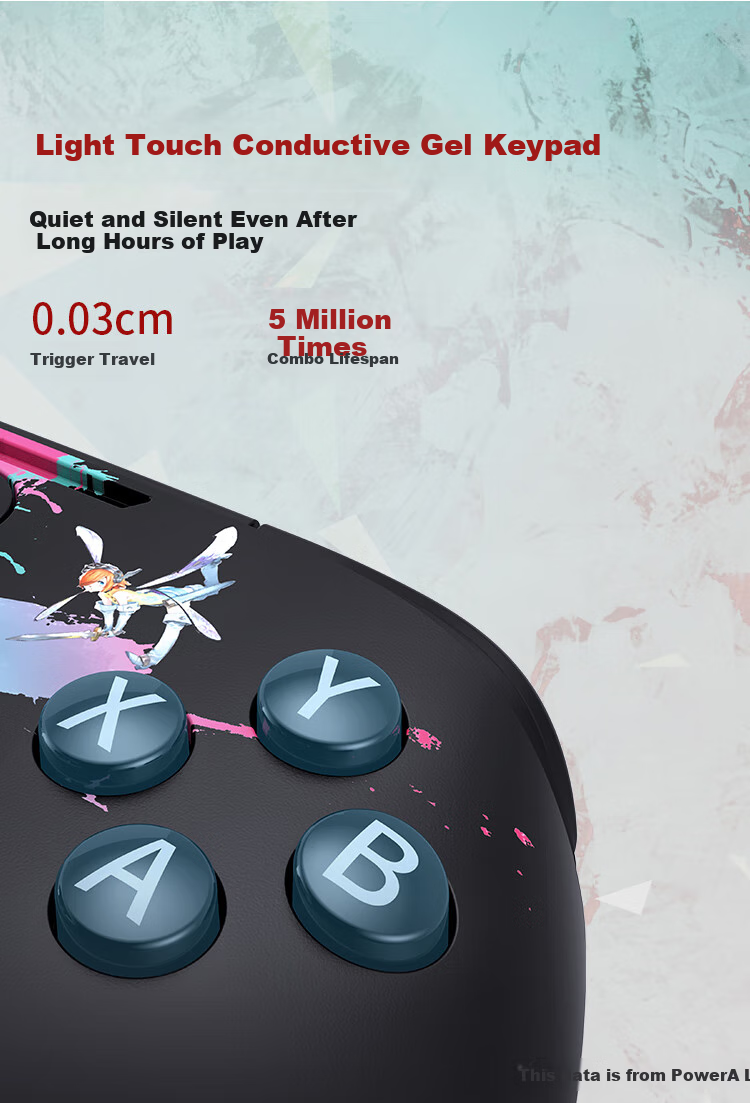 PowerA Wireless Game Controller with Dual Hall High-Precision Joysticks for Steam PC, Android, Xbox, Dark Fantasy Collaboration Edition Black Myth: Wukong Minge Yuanxu Wing 9
