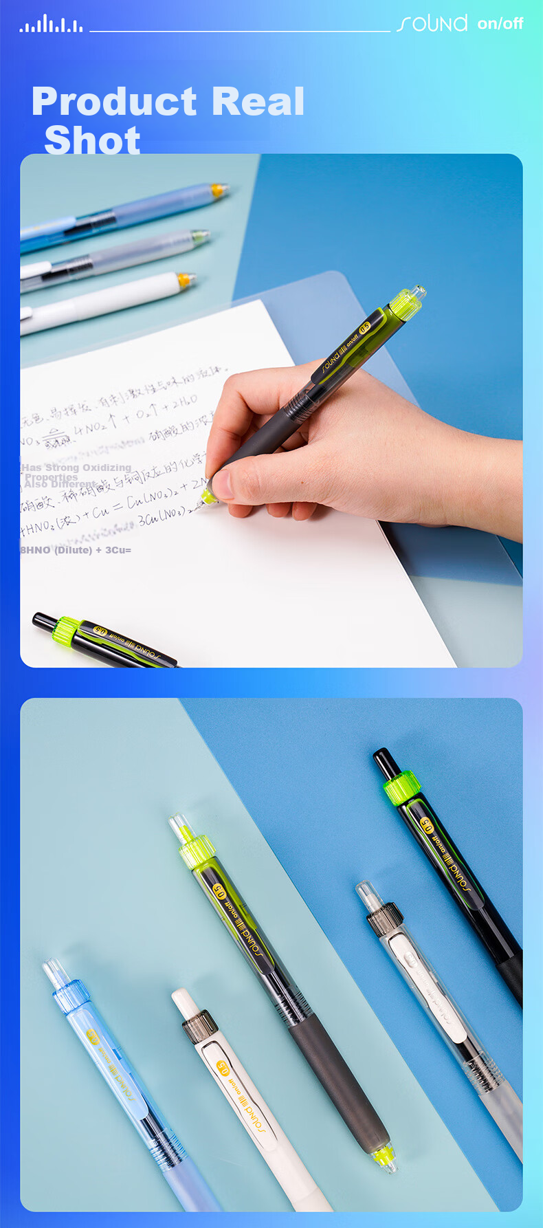 Dianshi Quick-Drying Gel Pen, 0.5mm Black, Retractable, Smooth Writing, Double Ball Needle Tip, Large Capacity, for Students' Writing Practice And Exams, Back-To Season, 0195 Blue Barrel, Pack of 12 15
