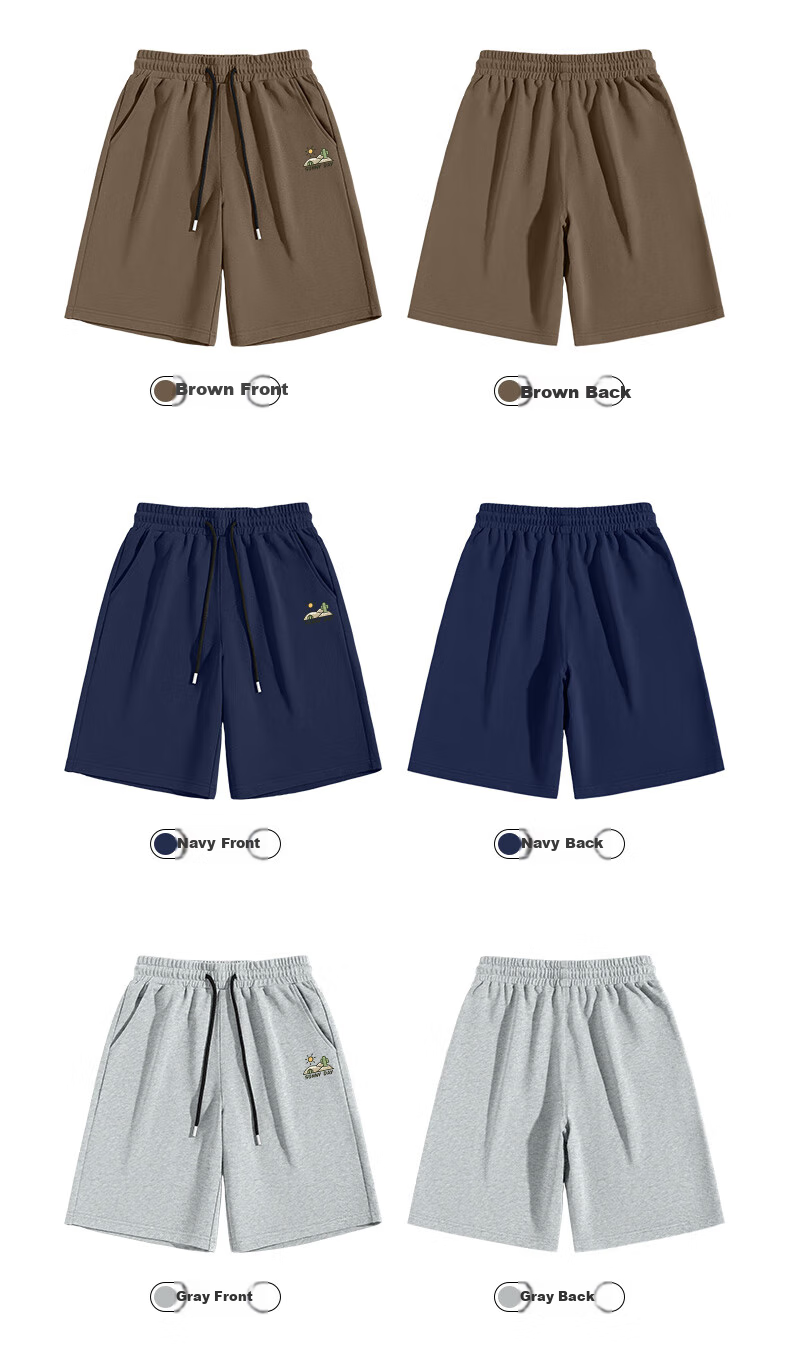 JEANSWEST LIFE Men's Summer Thin Cotton Casual Loose Sports Shorts 2026 New Five-Point Pants 11