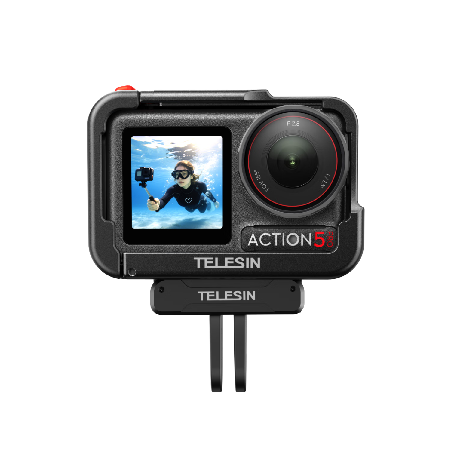 TELESIN Compatible with DJI Action 5 Pro/4/3 Ultra-Light Metal Cage Action 4/3 Accessory Protective Case Metal Frame Shooting Expansion Anti-Drop