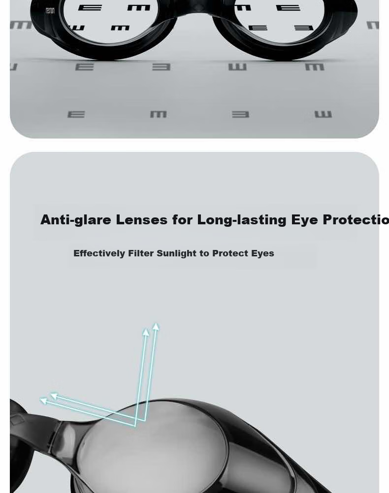 Arena Nearsighted Swimming Goggles, Imported Anti-Fog Pioneer, for Men And Women, with Prescription Lenses, Large Frame, Waterproof, High-Definition, Customizable with Different Prescription Lenses on Left And Right Sides 5