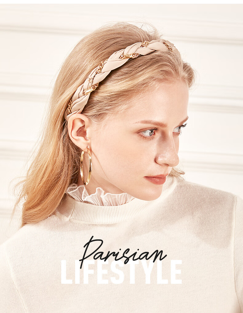 ELLE Headband for Women, French Chic Style, Fashionable Versatile High Crown Headband, Gift for Girlfriend on Mid-Autumn Festival 14