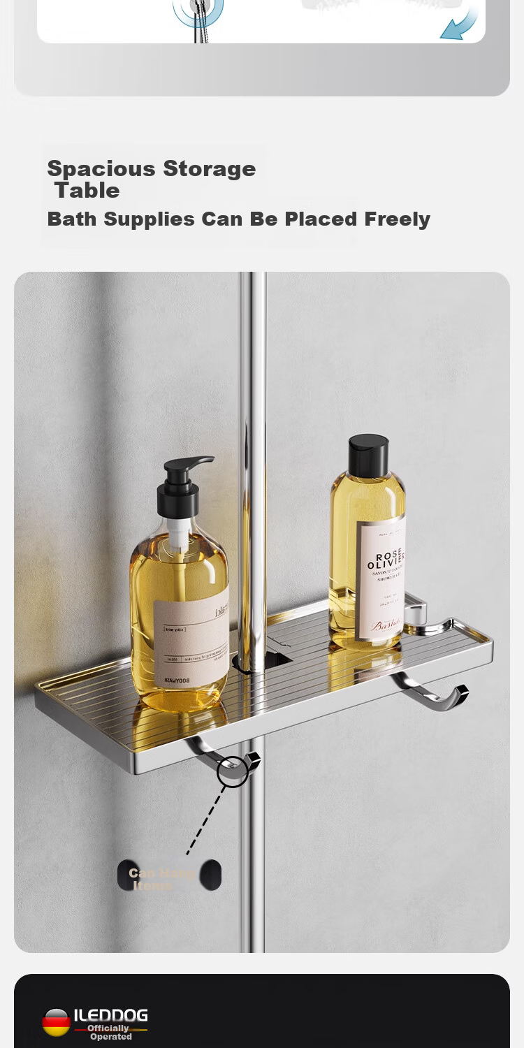 ILeddog [Germany] All-Copper Simple Shower Head Set, Bathroom No-Top Spray Bathtub Shower Head 019 14