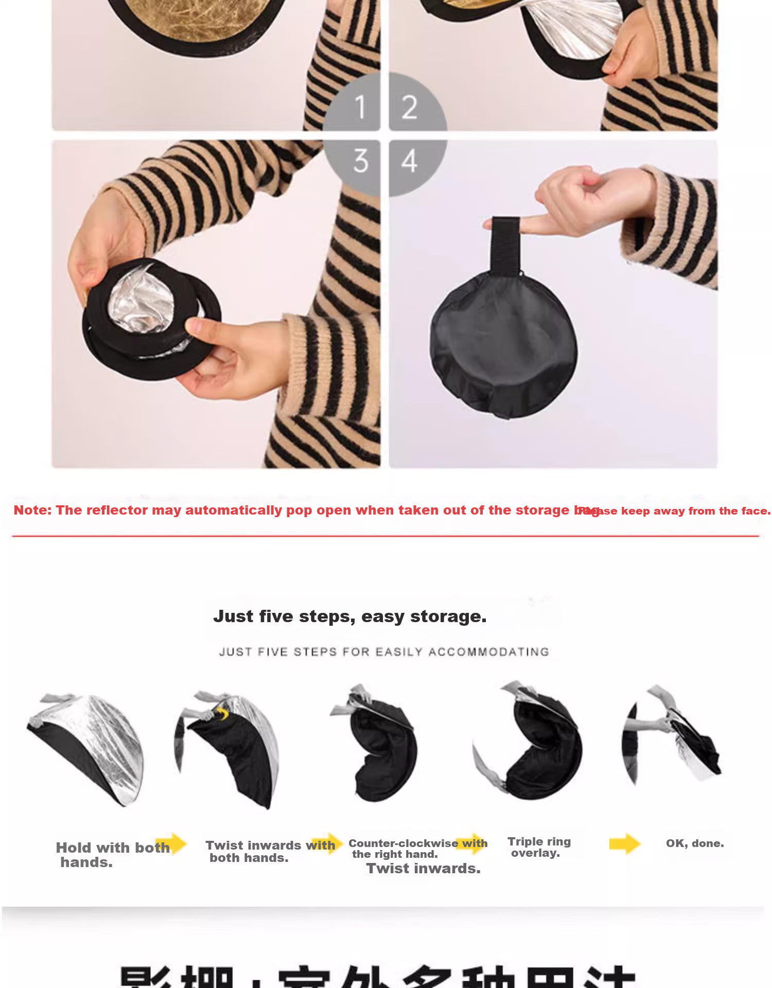 Jimantu Live Streaming Fill Light Ceiling Light 500W Indoor Studio Photography COB Photography Light for Streamers Spherical Deep Mouth Parabolic Softbox Video Shooting Sunlight Lamp 5