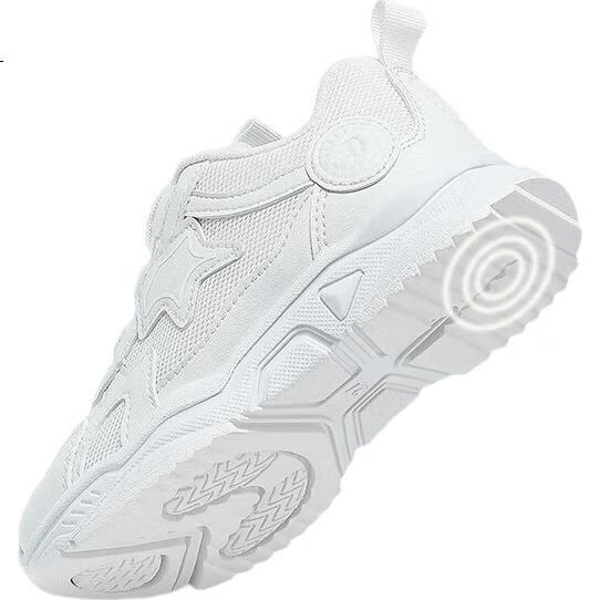 Детские кроссовки TARANIS Spring Children's Sports Shoes, унисекс, для мальчиков и девочек, с вращающейся застежкой, белые, сетчатые, амортизирующие, размер 29