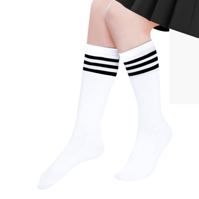 Barbie Children's Mid-Calf Socks, Girls' Sports Socks, Spring And Autumn Long Socks, Knee-High Socks, Cotton Socks, Boys' Soccer Socks