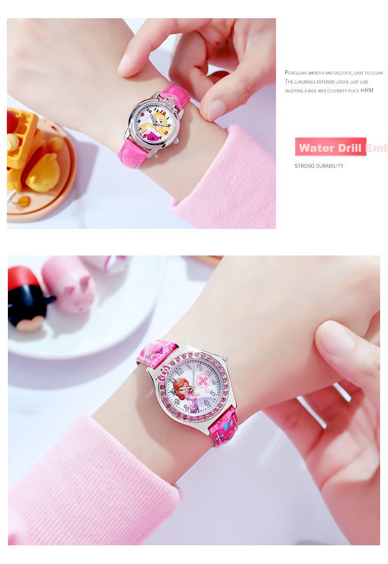 Disney Children's Watch Toy for Elementary School Girls, Kids' Time-Telling Electronic Watch for Ages 3-6, Kindergarten Use Only 11