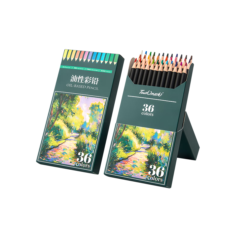 Touch Mark 24-Color Oil-Based Colored Pencils Set for Students, Non-Breakable Lead, Children's Coloring and Drawing Art Supplies, Gift for Boys and Girls