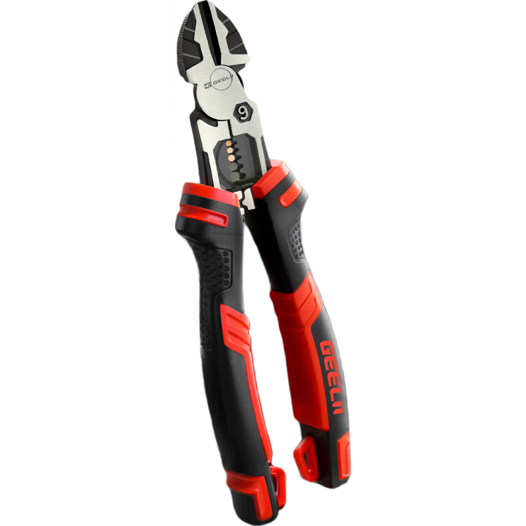 GeeLii 9-Inch Diagonal Cutting Pliers, Multi-Functional Pliers, Wire Stripping Pliers, Side-Cutting Pliers, Wire Cutting Pliers, Electrician's Scissors, Diagonal Pliers 65061