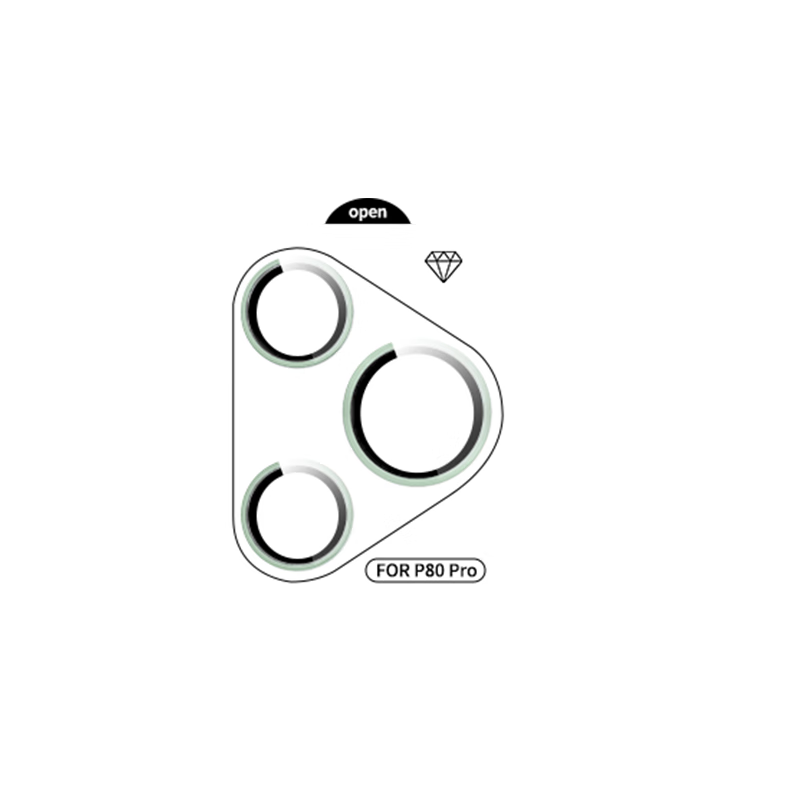 ESCASE Huawei Pura80Pro Lens Protector P80Pro+ Rear Camera Lens Protective Film Full Coverage HD Drop-resistant Scratch-resistant Independent Eagle Eye Green