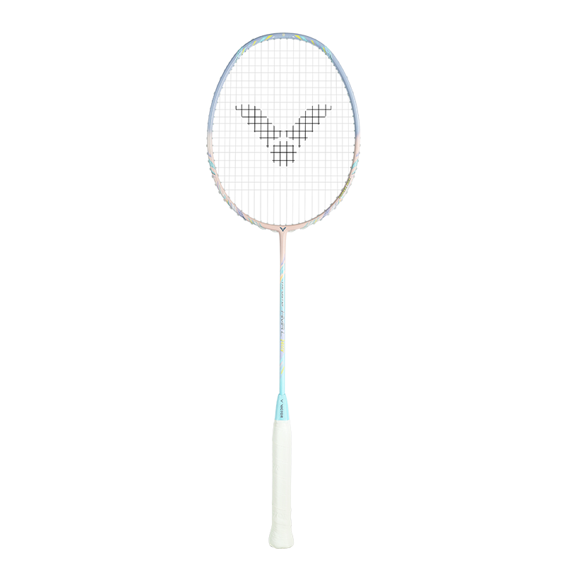 VICTOR Badminton Racket, Small Hammer TK-HMRL JELLY, Full Carbon Fiber, 5U, Pre-Strung, 24 Pounds
