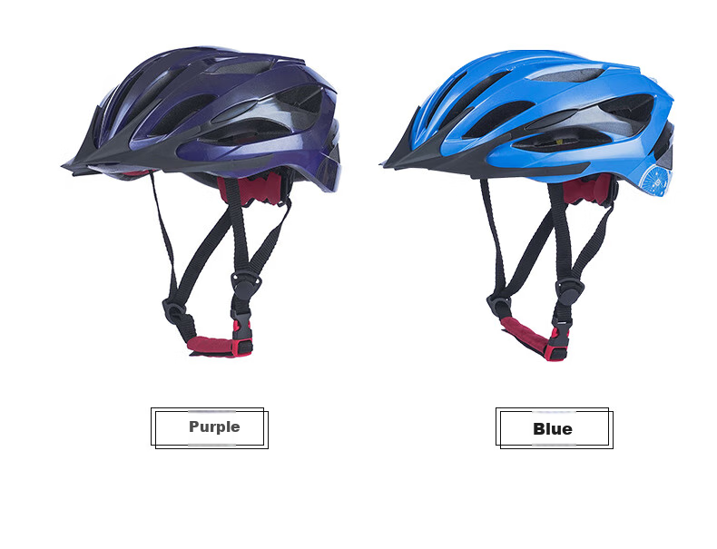 Adandyish Mountain Bike Helmet with Tail Warning Light, Unisex Cycling Helmet for Mountain And Road Bikes, Cycling Equipment, Purple-Gray 10