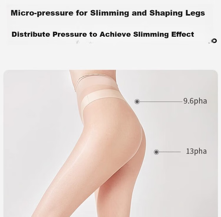 Dushiliren Silk Stockings for Women, Summer Ultra-Thin Pineapple Pattern, Cuttable, Anti-Slip Pantyhose, Sexy Thigh-High Tights, 2-Piece Set 15