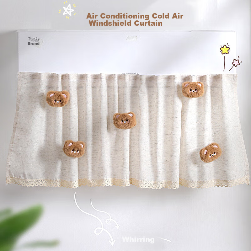 Hujia Air Conditioner Wind Deflector, Anti-Direct Blowing, No Installation Required, Dust Cover, Universal Hanging Type