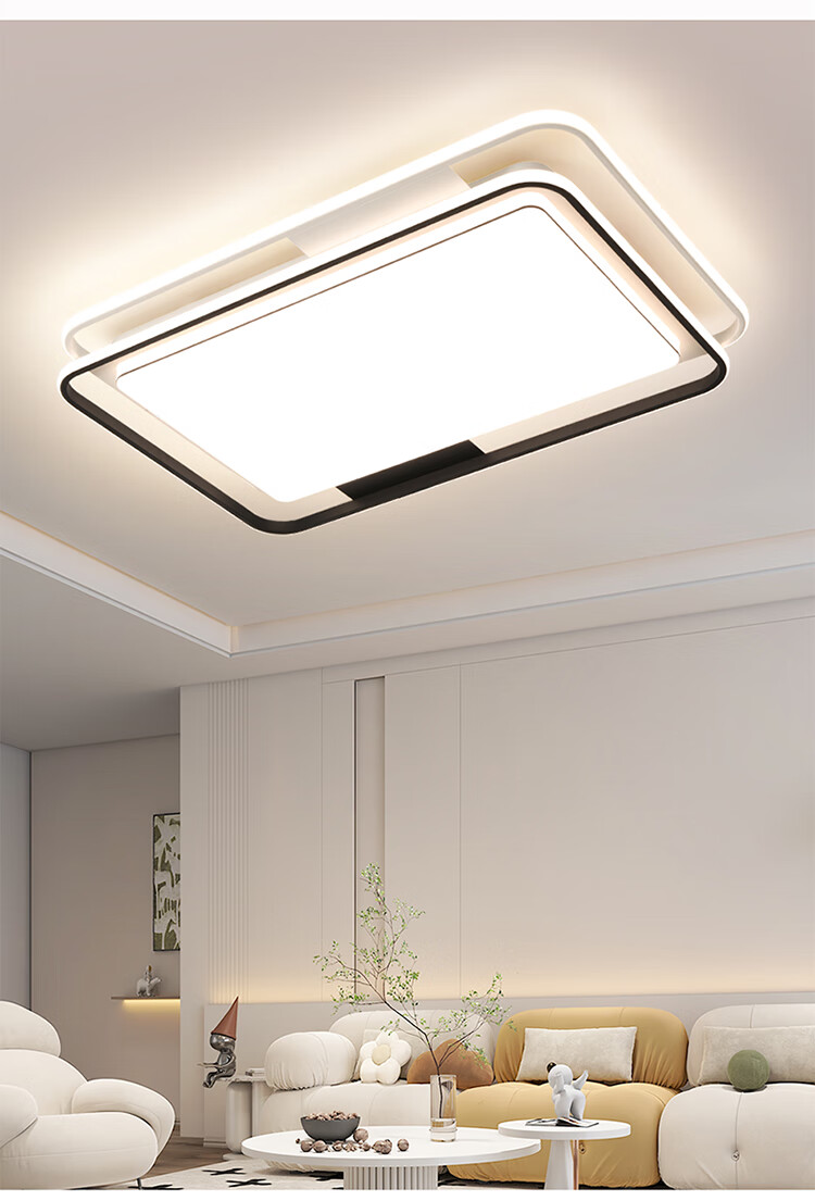 NVC Living Room Ceiling Light Set, Postmodern Minimalist Three-Color LED Nordic Creative - Youra 4
