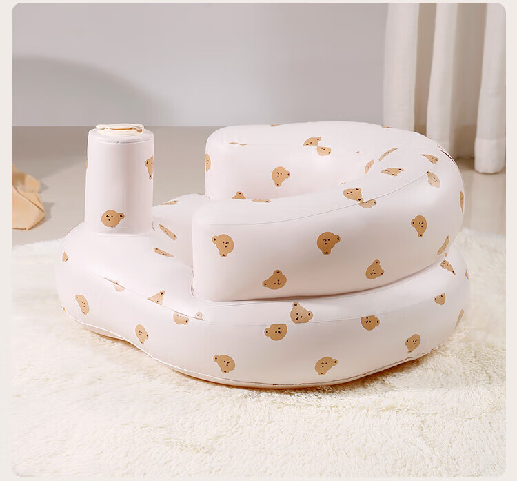 Aibao Adjustable Infant Sitting Cushion Baby Training Seat Baby High Chair Learning Seat Soothing Inflatable Anti-Fall Chair Bear G026 18