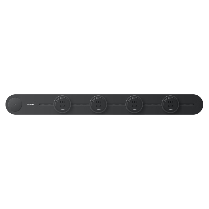 SIEMENS Flagship 8000W Track Socket Surface Mounted with Master Control Track Power Strip Black 80cm + 4 Five-Hole Modules