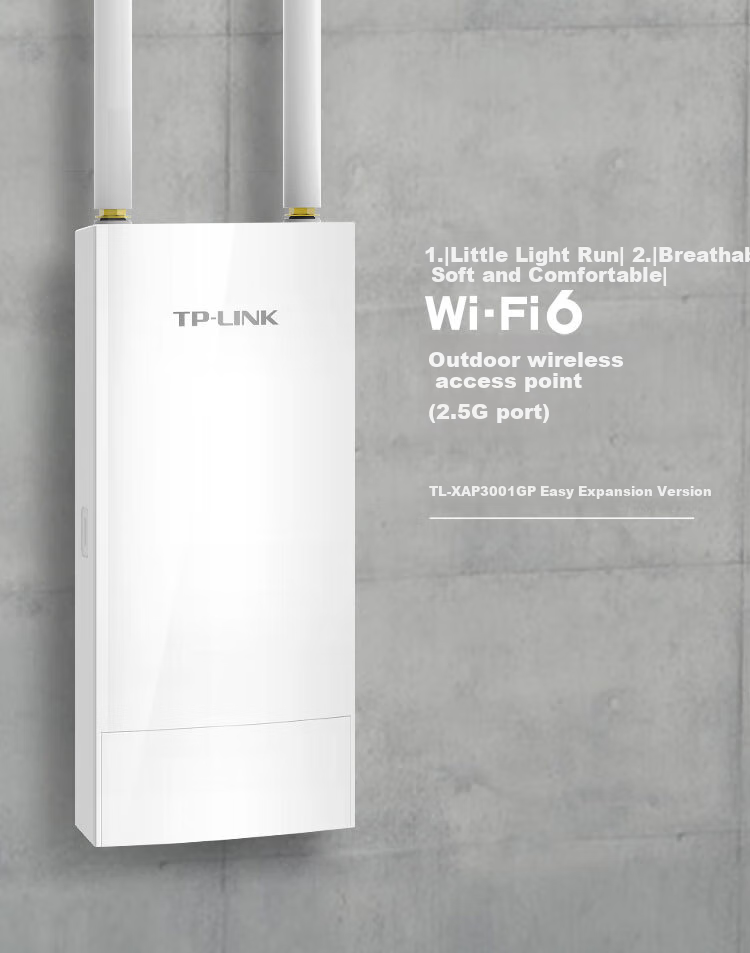 TP-LINK AX3000 Dual-Band Outdoor Wireless AP with 2.5G SFP Optical Port, Easy Expansion Version, Dustproof And Waterproof, High-Power Wireless WiFi 6 Access Point TL-XAP3001GP Easy Expansion Versio 1