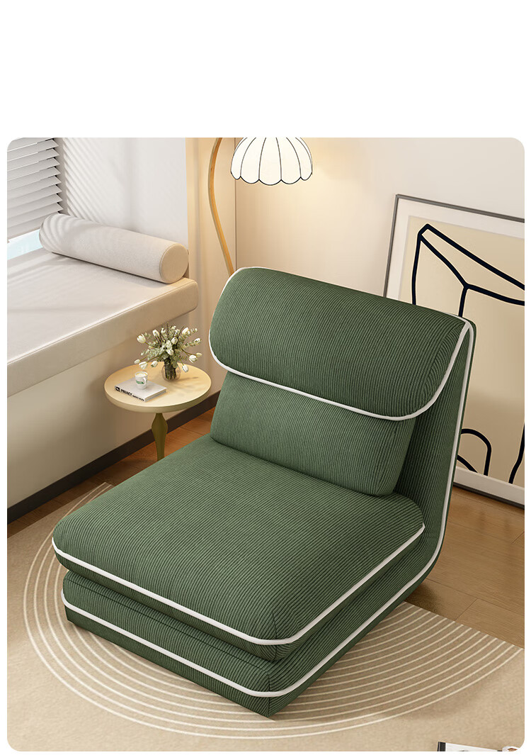 Yupin Balcony Lazy Sofa Bed Integrated Folding Single Bed Dual-use Bedroom Sofa Bay Window Tatami S350 16