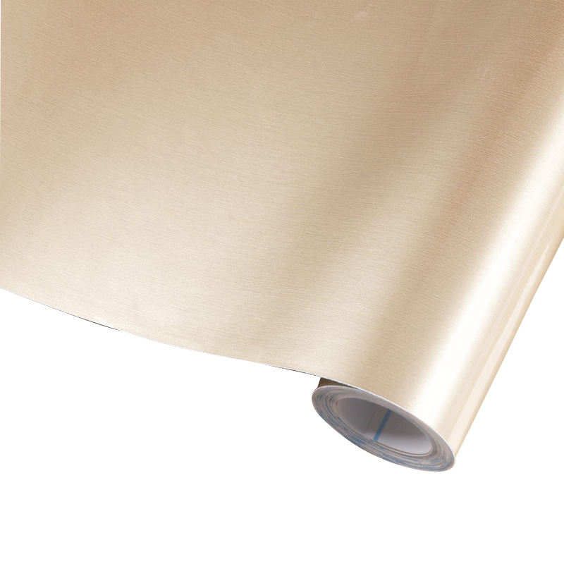 Oumai Refrigerator Elevator Renovation Sticker 0.6*3m Gold Self-Adhesive Thickened Metal Color Change Film Stove Protective Film