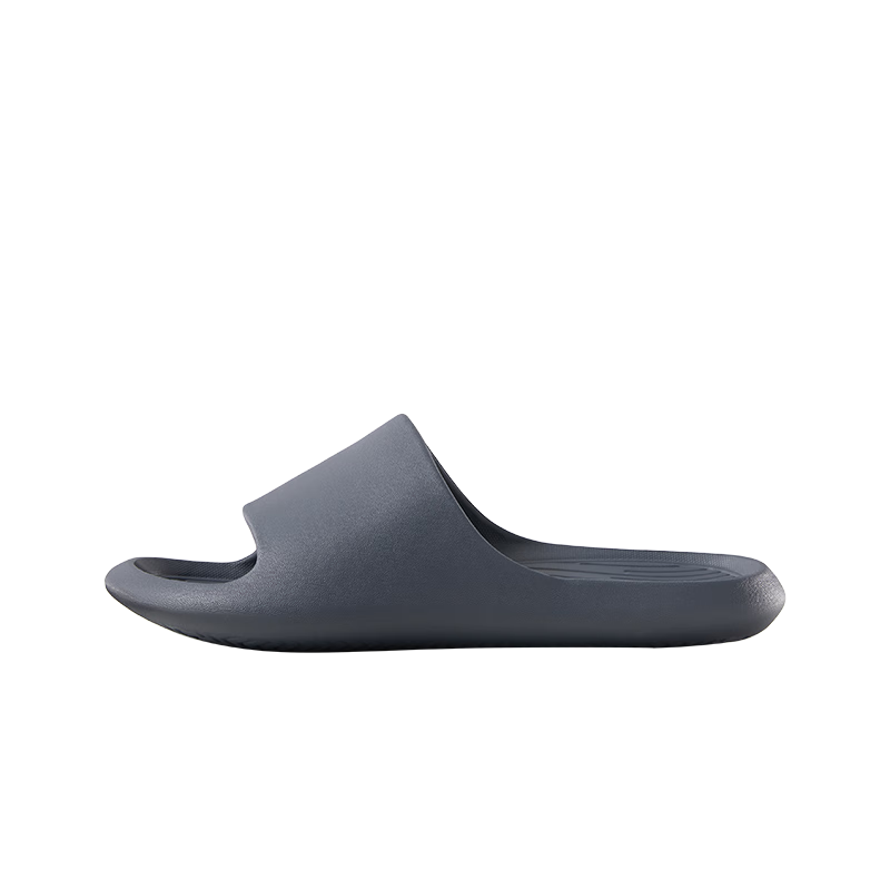Poxi Banana Boat Slippers, Women's Bathroom Non-Slip Indoor Slippers, Four Seasons Couple Slippers for Men, Dark Gray, Size 42-43