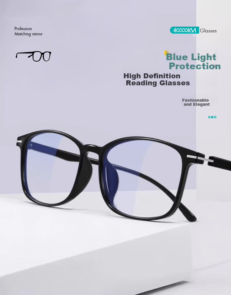 Siwangongli Reading Glasses TR Ultra-Light Pressure-Free Anti-Blue Light High-Definition Glasses for Middle-Aged And Elderly with Presbyopia, 100 Degrees, Back to School 2