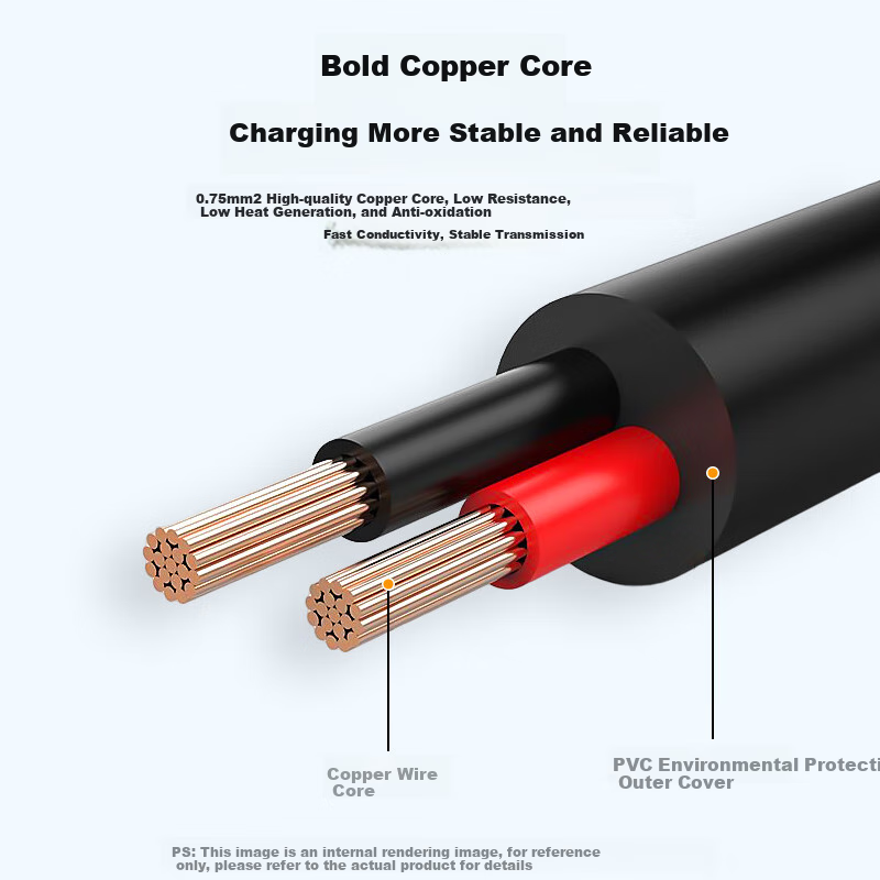 Sanlin Power Cable, USB to DC Round Hole Charging Cable, Adapter/Router/Lamp Power Cord, 5V USB to DC 5.5*2.5*1 Meter, SL-20USB