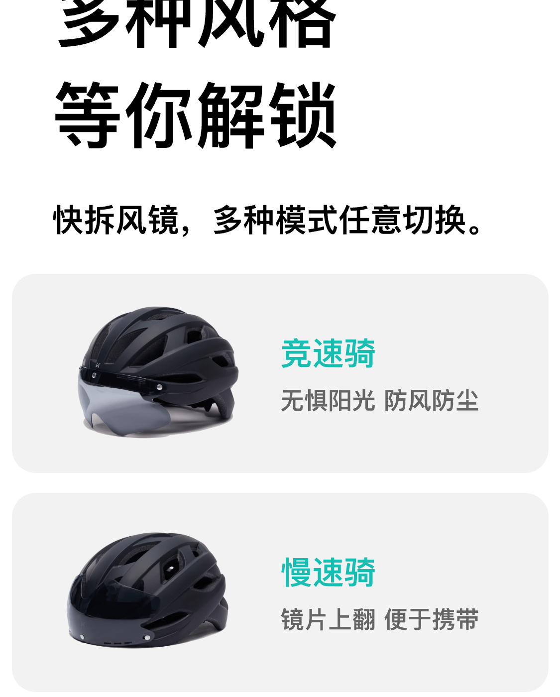 Keep Bicycle Riding Helmet Antibacterial with Goggles Mountain Road Commuting Unisex Integrated Breathable Classic Black M 13
