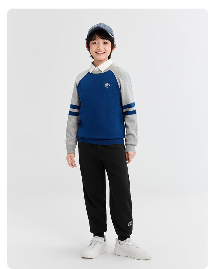 BALABALA balaOne Kids Sweater Boys 2025 Spring Autumn Girls Pullover Parent-Child Style 208325103202 8