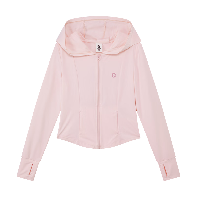 Zuoxi Girls' Sun Protection Clothing, Children's Summer Cool Lightweight Jacket, 2026 New Style Girls' Skin Coat, Pink, Size 140