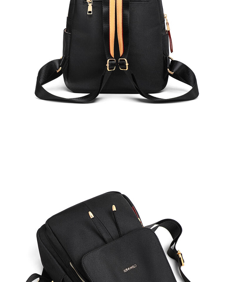 C.BANNER Women's Large Capacity Backpack Lightweight Travel Bag Practical Fabric Bag Versatile Commuter High-Value Outdoor Daypack 5
