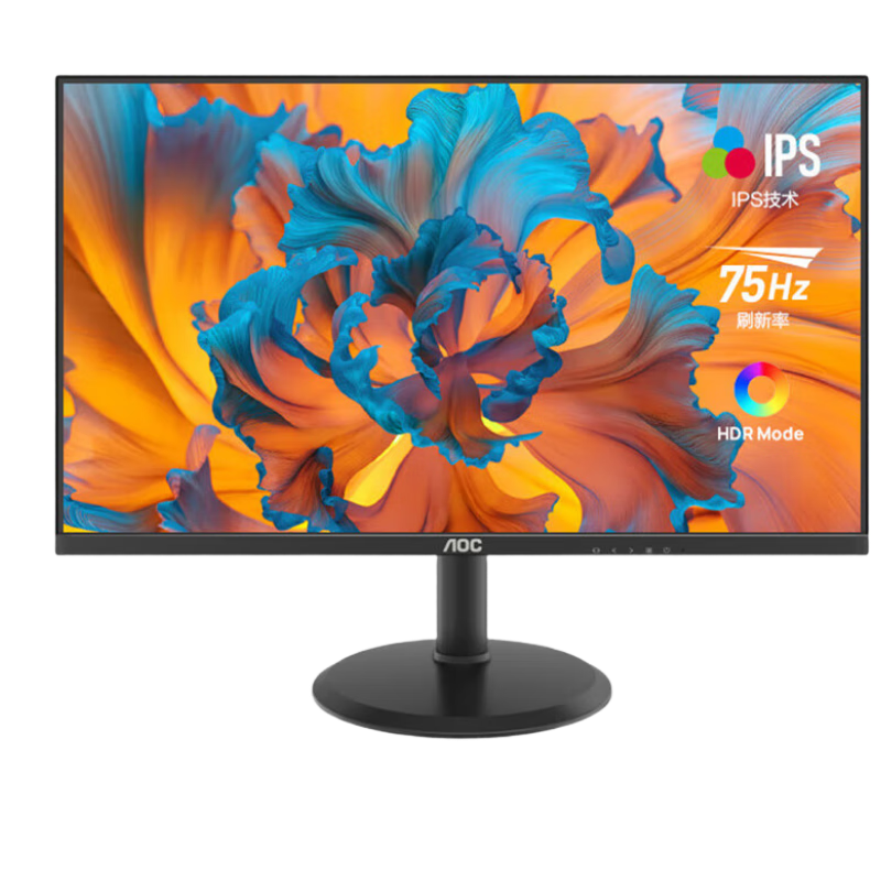 AOC 24E10XH 23.8-inch Full HD IPS Monitor VGA+HDMI 100Hz for Home and Office Use