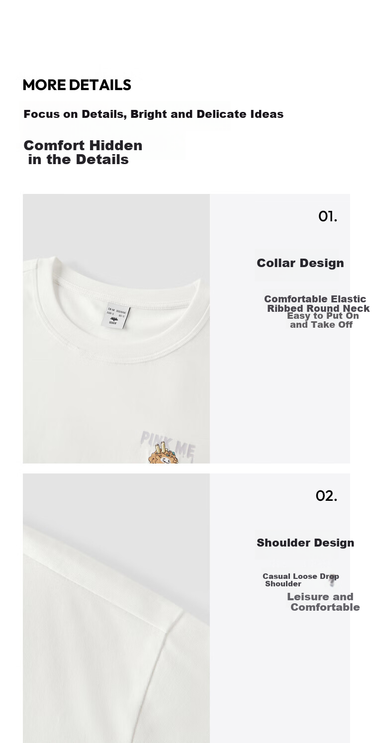Semir [Colorful Cool-Feeling T-Shirt] Women's Short-Sleeve T-Shirt, Mid-Length, Loose-Fitting, Comfortable Embroidered Top, 109324100007 33