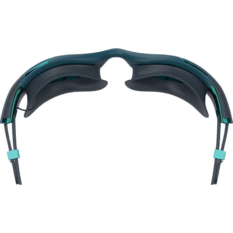 Очки для плавания Speedo Cloud Feel 2.0 Biofuse, гибкие, комфортные, с антизапотевающим покрытием, для тренировок, женские, темно-зеленый/кобальтово-синий