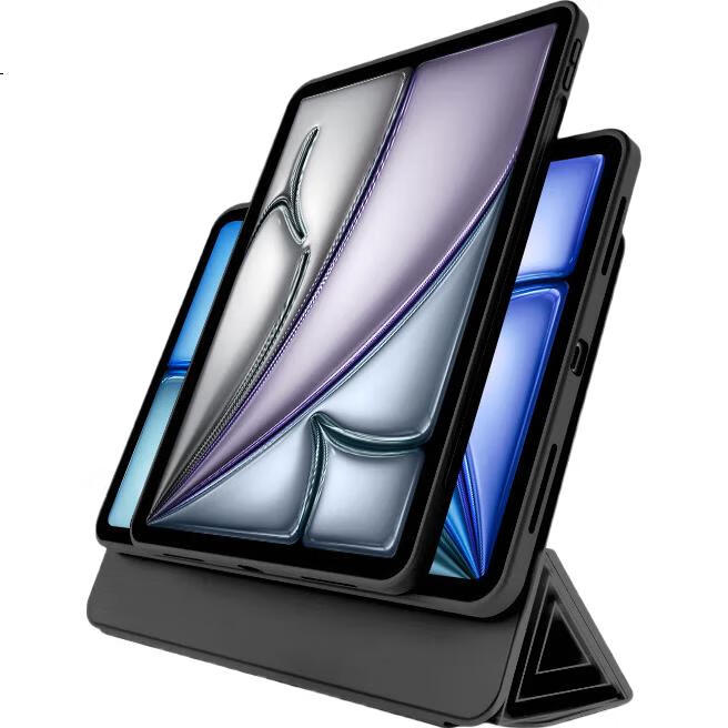Чехол-книжка Zhiting для планшета Apple iPad Air 7/6/5/4 11 дюймов, поворотный на 720°, с магнитным креплением, черный