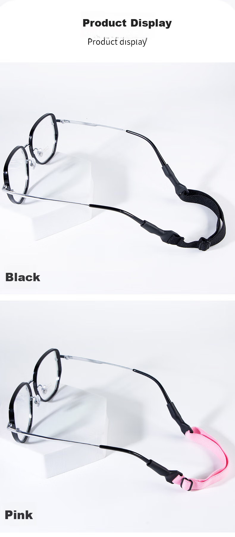 DRATRA Glasses Anti-Slip Cord, Silicone Hanging Chain, Elastic Rope, Adult Fixed Temple Anti-Slip, Anti-Fall, Anti-Drop, Colorful, Fashionable 5