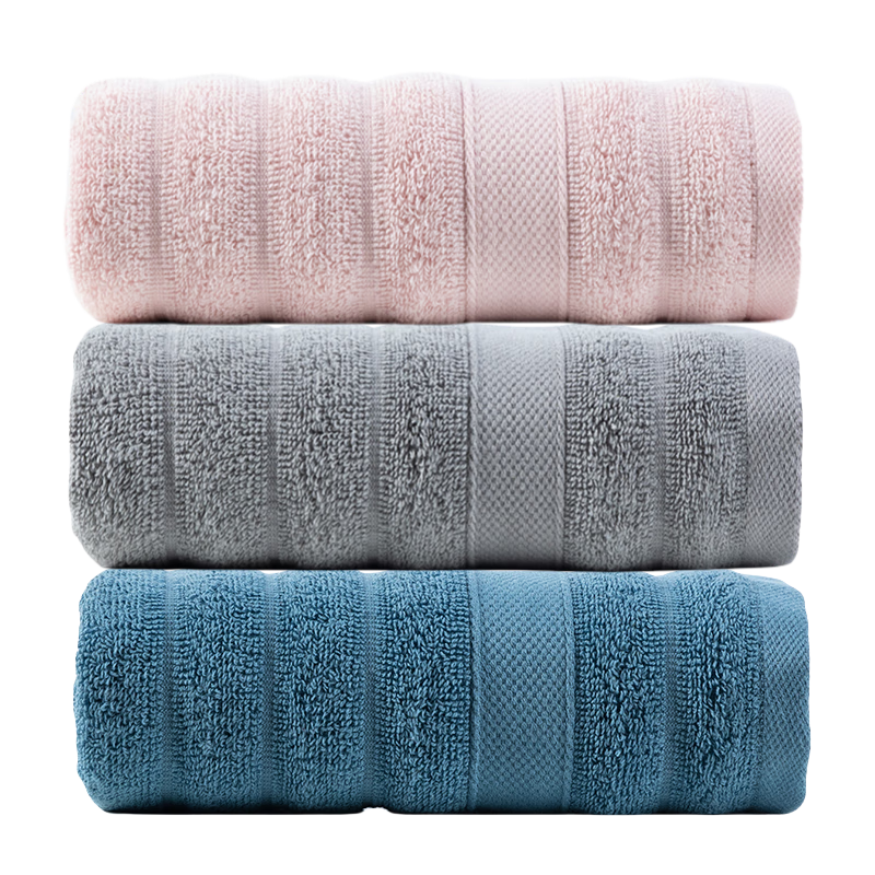 Wuyinliangpin Towel, 7A Antibacterial Xinjiang Cotton, Absorbent, Low Shedding, Thickened, 3-Pack, Class A, 100% Pure Cotton, Skin-Friendly Towel for Men And Wome