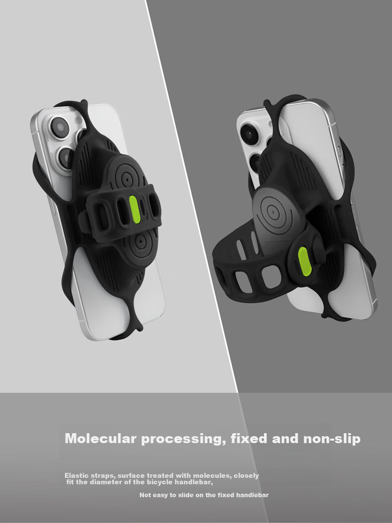 Bone Road Bike Phone Mount, Integrated Handlebar Foldable Bike Specific, Mountain Bike Riding Navigation Bracket, Shockproof 9