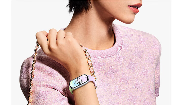 MI MI Bracelet, Fluorine Rubber Multi-Color Strap, Cream Macaro 2