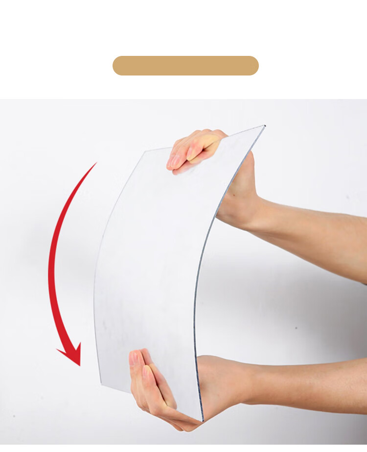 Huakaizhixing Full-Length Mirror, Wall-Mounted Dressing Mirror, Soft Acrylic Mirror for Dormitory And Home Use, JY61, 40*120cm 5