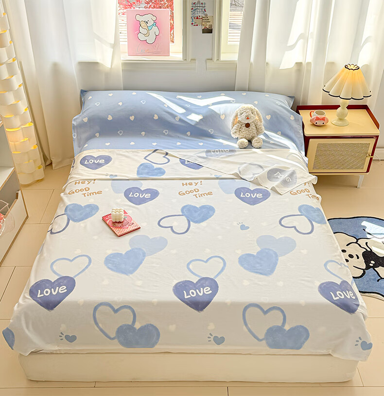Hodo Class A Pure Cotton Travel Sleeping Bag, Hotel Hygiene Protection Pure Cotton Quilt Cover, Bed Sheet, Portable Business Trip Duvet Cover, 2*2.3 Meters, Ratta 22