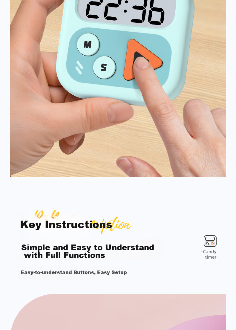 Timess X Disney Collaboration Visual Timer, Kitchen Cooking Timer, Student Dopamine Time Management Device, Back-To Gift 6