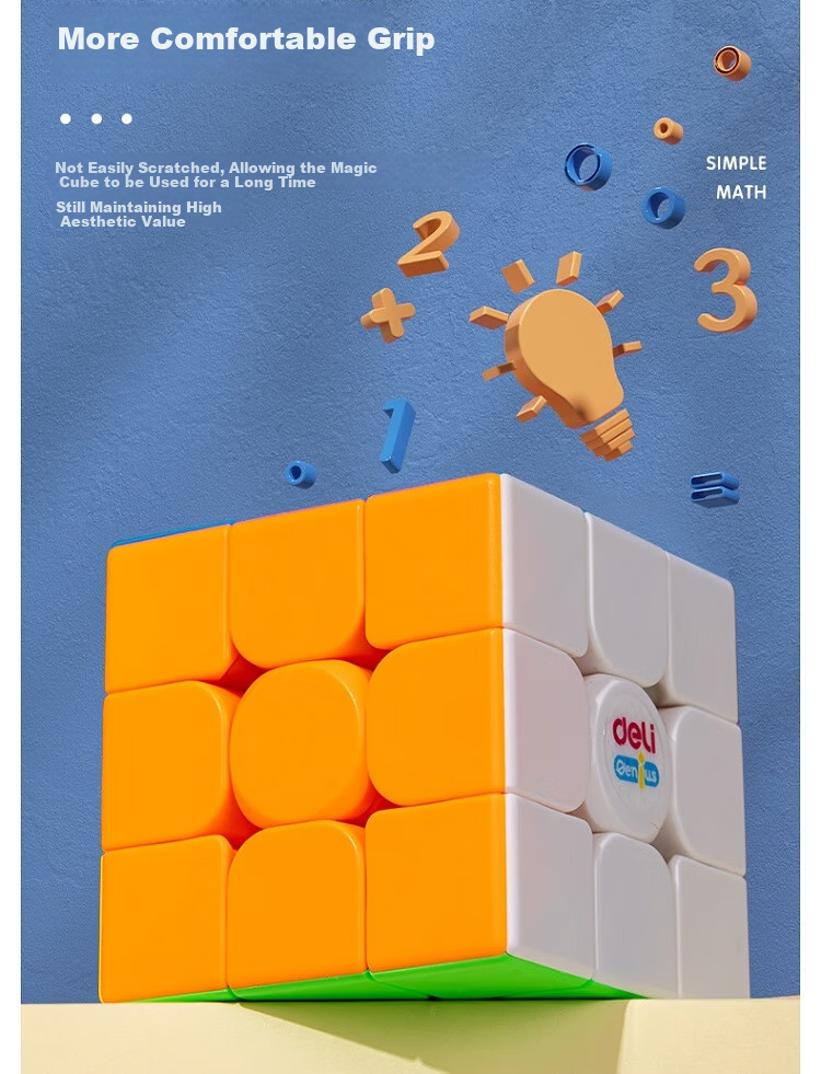 Deli , Deli Three-Layer Speed Cube, Stress Relief Toy for Boys And Girls, Back-To Gift, Birthday Present 10