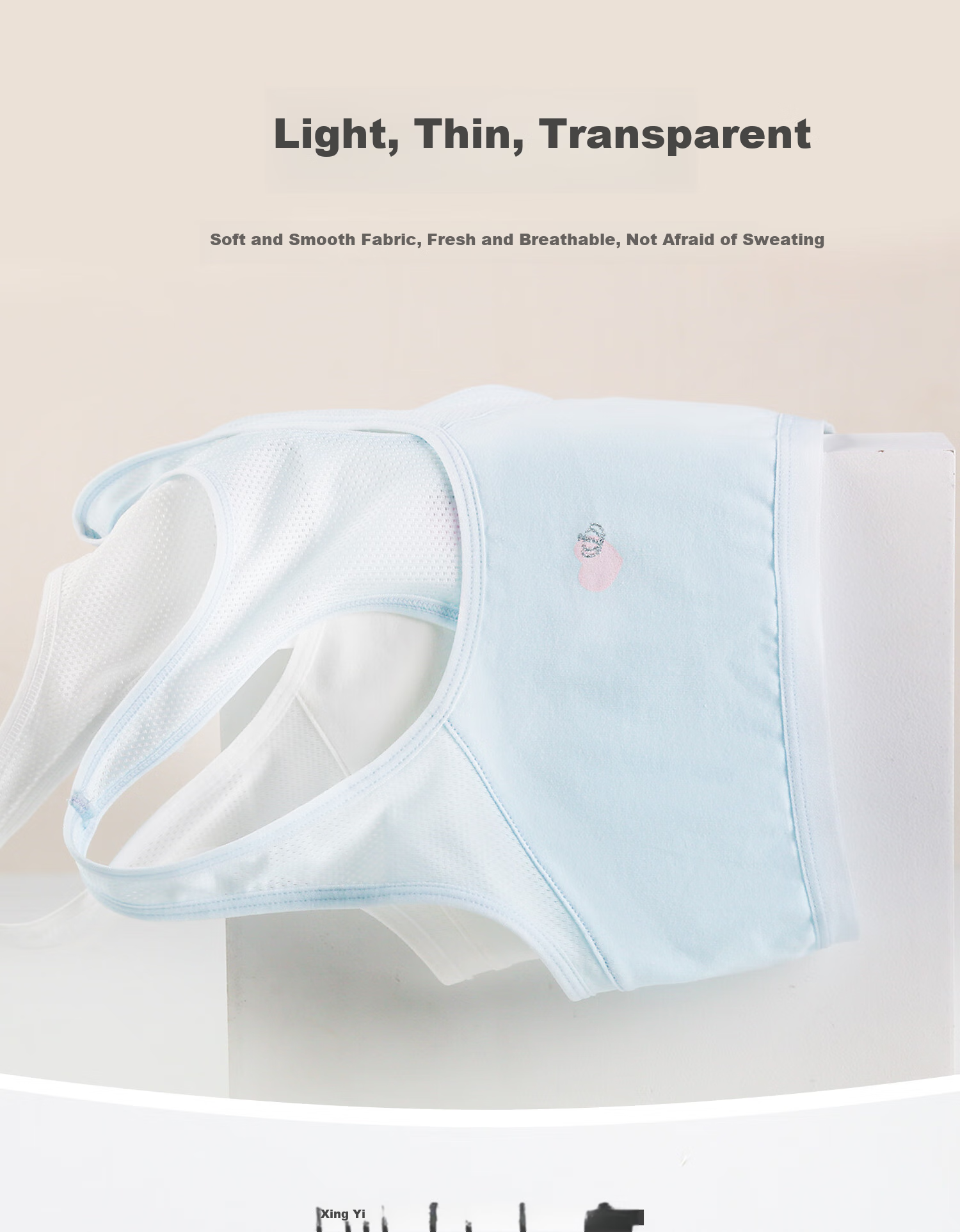 Ailier&ouluola Children's Underwear, for Girls Aged 7-12, Elementary School Students, Pure Cotton, Puberty Training Bra, First Stage, Sports Bra, Size 75A 1
