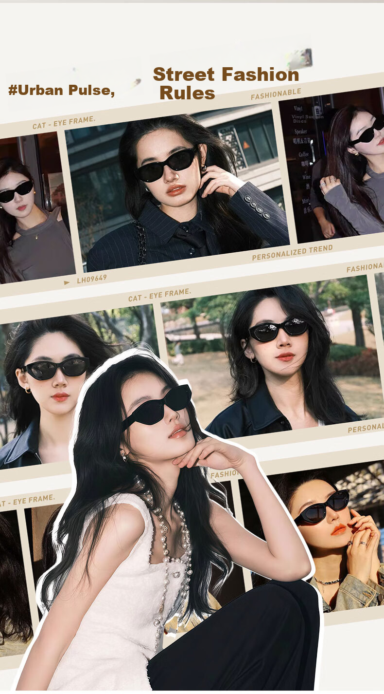 LOHO Cat Eye Sunglasses for Women, Fashionable Full-Frame Sunglasses with High-Quality Material, Trendy Eyewear for Women, New Style for 2026 LH09649 4