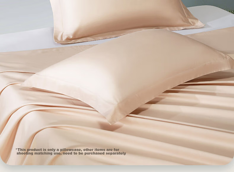 Bailisi Pillowcase, 60S Pure Cotton 100% Long-Staple Cotton Pillowcase, Class A Bedding, Satin Breathable Home Double Pillowcase 2