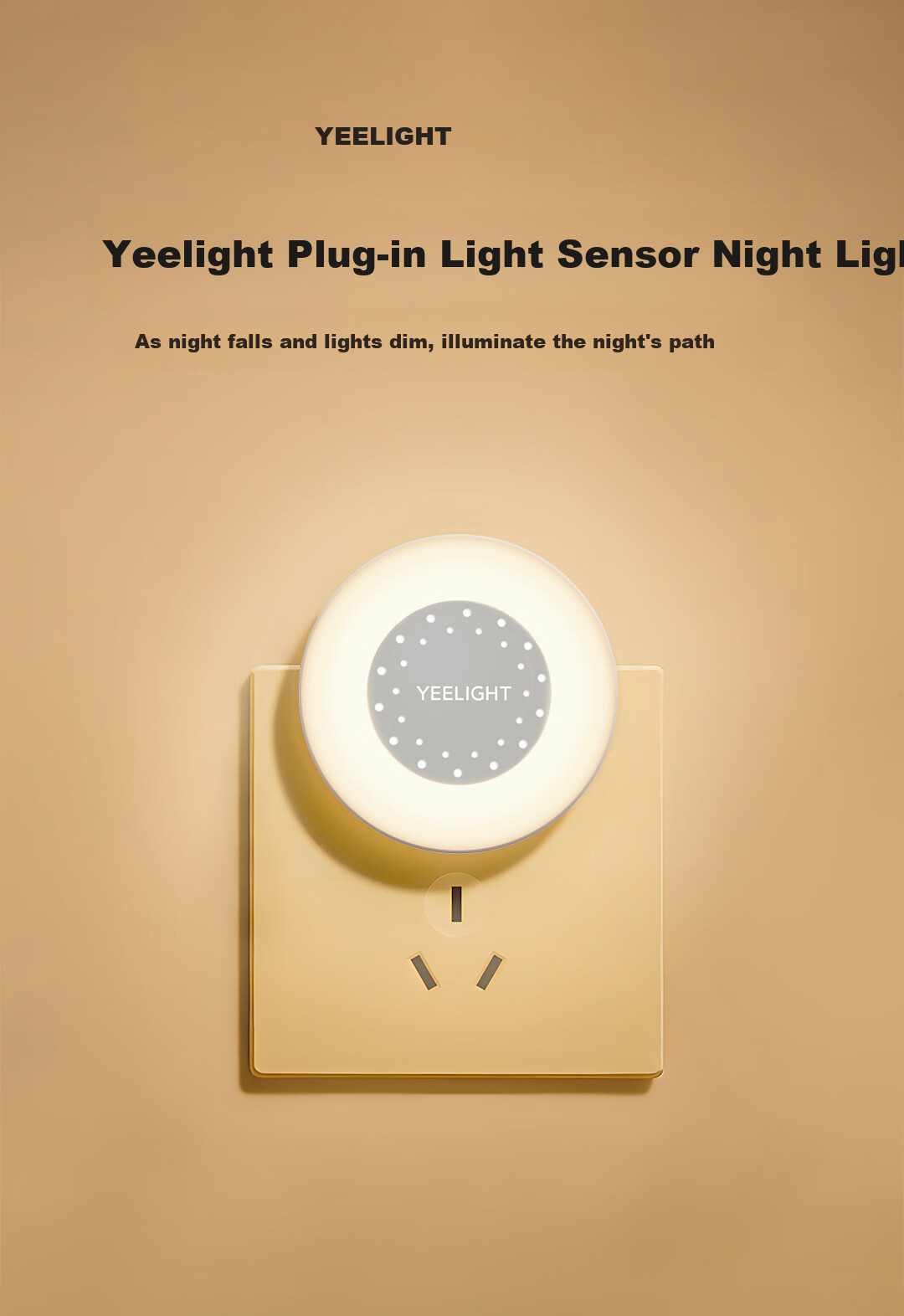 Yeelight, Plug-In Sensor Night Light, Bedroom Bedside Lamp, Hallway Motion Sensor Night Light, Wall Corner Ambient Light 1