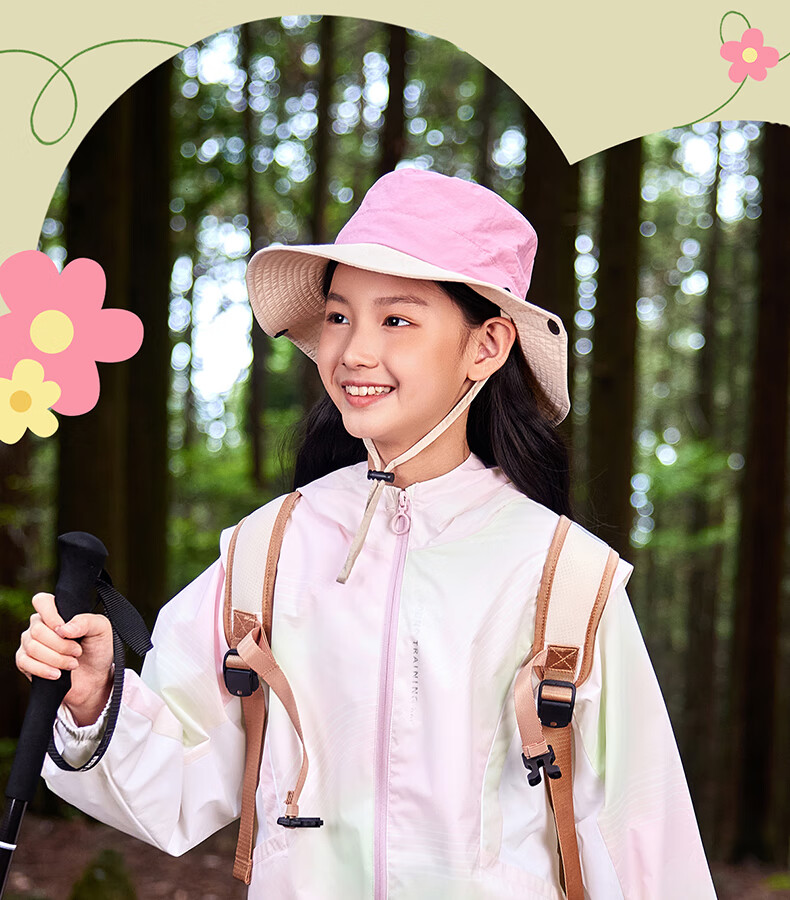 361° Kids Children's Jacket Autumn 2025 Girls Waterproof Woven Two-in-One Thin Jacket Green 150 5